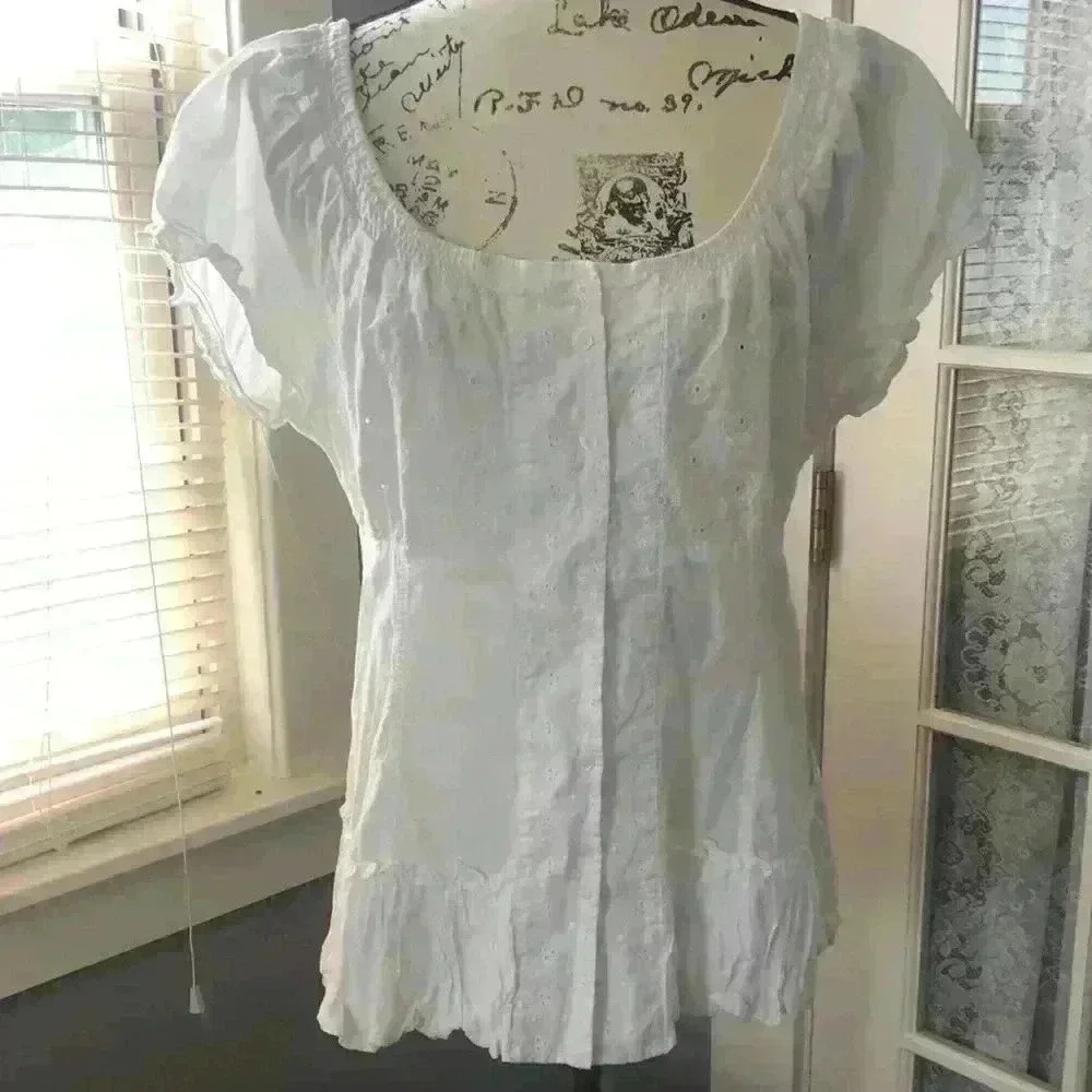 Harvē Bernard Eyelet shirt